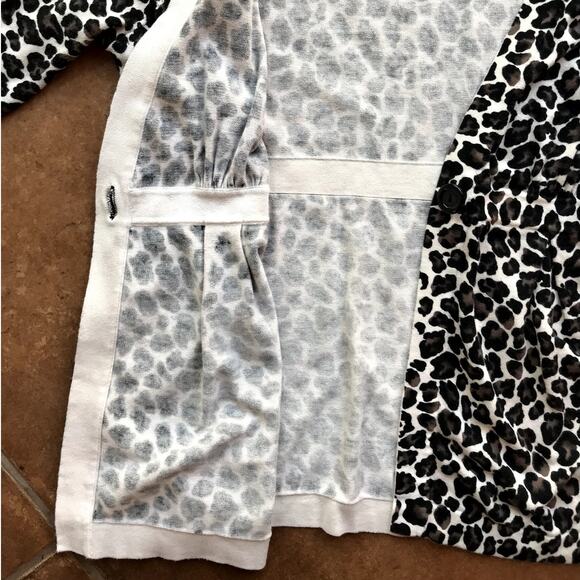 Fashion Bug Leopard Print One Botton Cardigan with Peplum size 22/24W(?) read - Picture 9 of 10